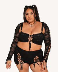 Lace Me Up Top Set