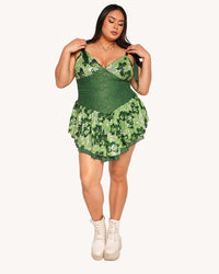 Fairytale Forest Floral Sequin Lace Dress