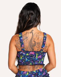 Glowshroom Ruffle Halter Top