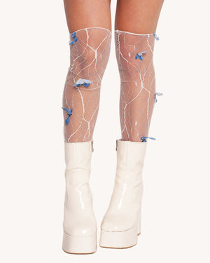 Secret Garden Society Butterfly Mesh Leg Warmers