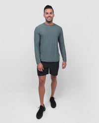 Long Sleeve Active Tee - Non-Branded-Indigo-Full--Zach---L