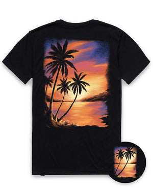 Amber Coast Tee-Black-Regular-Mock--Model---L