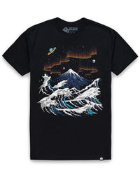 Aurora Heights Tee-Black-Regular-Mock--Model---L