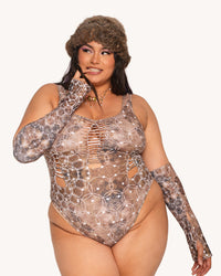 Beneath The Trees Braided Bodysuit with Sleeves