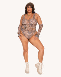 Beneath The Trees Braided Bodysuit with Sleeves