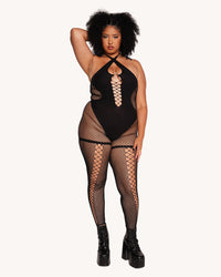 Booth Baddie Fishnet Jumpsuit