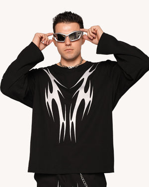 Coded in Chaos Reflective Long Sleeve-Men