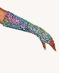 Cosmic Jungle Cascading Halter Top with Sleeves
