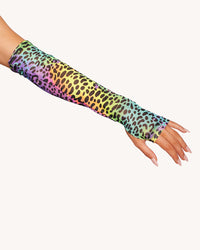 Cosmic Jungle Cascading Halter Top with Sleeves