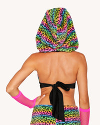 Cosmic Jungle Fur Bra Top