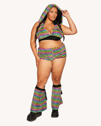 Cosmic Jungle Fur Shorts