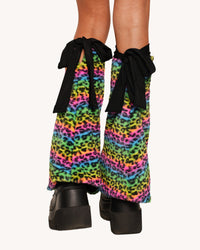 Cosmic Jungle Fur Leg Warmers