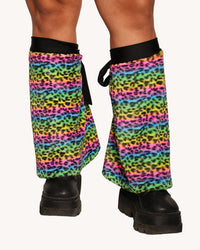 Cosmic Jungle Fur Leg Warmers
