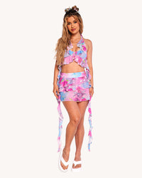 Cotton Candy Garden Crop Top