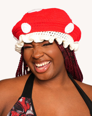 Cutie Cap Crochet Mushroom Hat