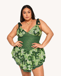 Fairytale Forest Floral Sequin Lace Dress