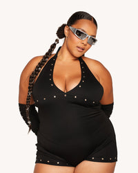 Gimme that Hard Beat Romper with Sleeves