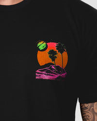 Neon Odyssey Tee-Black-Regular-Detail--Model---L