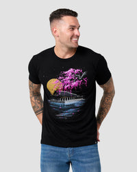 Royal Reflection Tee-Black-Regular-Front--Model---L