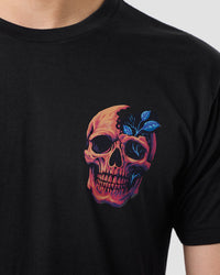 Split Nature Tee-Black-Regular-Detail--Model---L