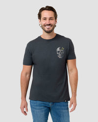 Split Nature Tee-Charcoal-Regular-Front--Model---L