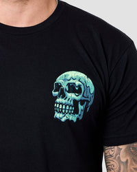 Viscous Void Tee-Black-Regular-Detail--Model---L