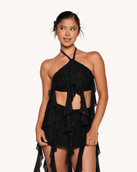 Holo Star Ruffle Top