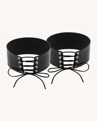 Laced Up Leg Garters - pair