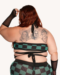 Demon's Mercy Mesh Wrap Around Top