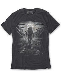 Lost Remains Tee-Charcoal-Regular-Mock--Model---L