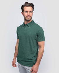 Polo - Non-Branded-Forest Green-Front--Alex---M