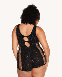 Miami Life Rhinestone Romper