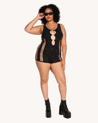 Miami Life Rhinestone Romper