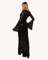 Morticia's Garden Lace Maxi Set