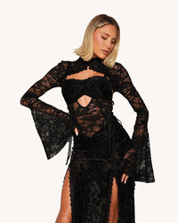 Morticia's Garden Lace Maxi Set