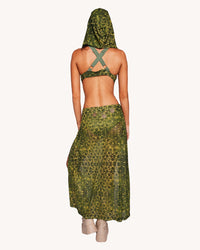 Nature Spirit Hooded Dress with Sleeves