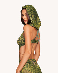 Nature Spirit Hooded Dress with Sleeves
