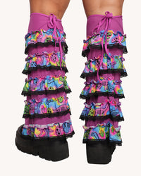 Neon Dino Boot Covers