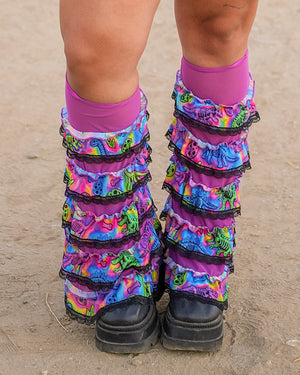 Neon Dino Boot Covers