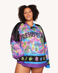 Neon Dino Hockey Jersey