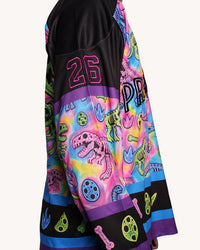 Neon Dino Hockey Jersey