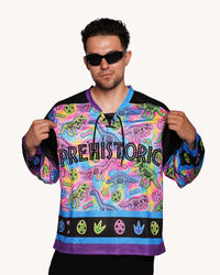 Neon Dino Hockey Jersey