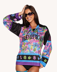 Neon Dino Hockey Jersey