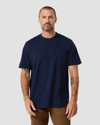 Heavyweight Tee-Navy-Regular-Front--Alex---M