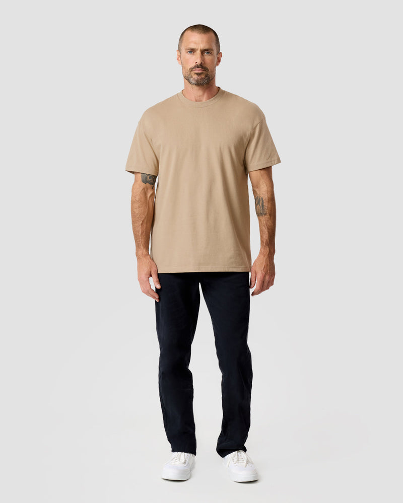 Heavyweight Tee-Tan-Full--Zac---L-Regular