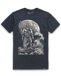 Poseidon Surge Tee-Charcoal-Regular-Mock--Model---L