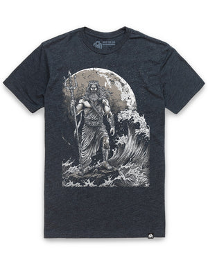 Poseidon Surge Tee-Charcoal-Regular-Mock--Model---L