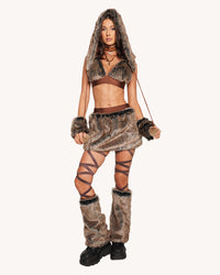 Prehistoric Babe Fur Skirt