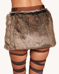 Prehistoric Babe Fur Skirt