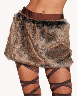 Prehistoric Babe Fur Skirt